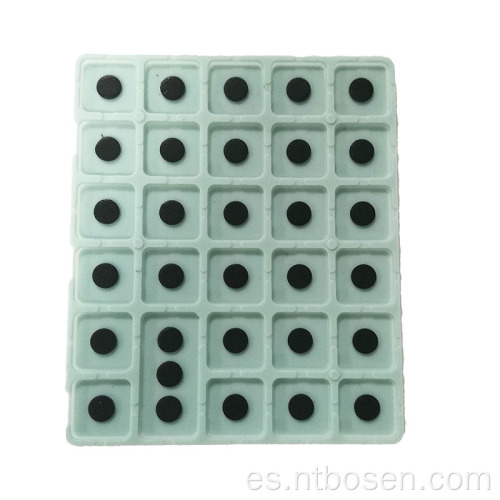 Botones cuadrados teclado de silicona conductora eléctrica